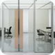 Glass partition wall